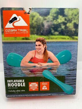 Ozark Trail Inflatable Noodle For Pool & Lake Use With Safety Valve  Weight Capa
